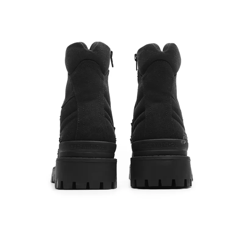 ΛOLUNKΛ Ankle Boots 5CM Men's Black-2