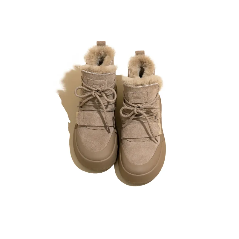 SNOWELF Warm Height Increasing Coverage Short Snow Boots Women's-6