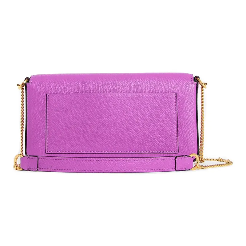 Valentino Locò Calfskin Crossbody Bag Shoulder Bag Mini Women's Purple-2