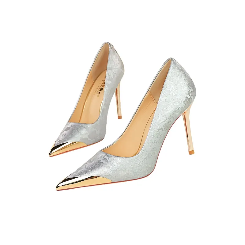 QITUMAUL Slim Heel High Heels Women's-11