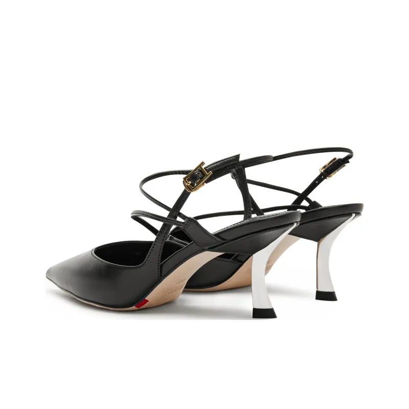 Staccato Flared Heel High Heels 7cm Women's-3