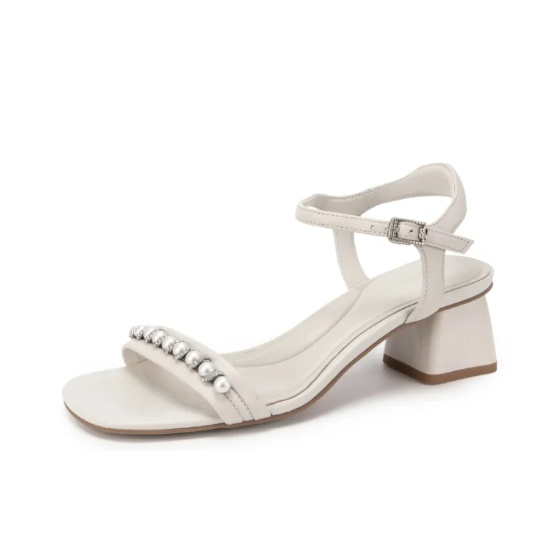 NATURSUN Chunky Heel High Heels 4.5cm Women's-2