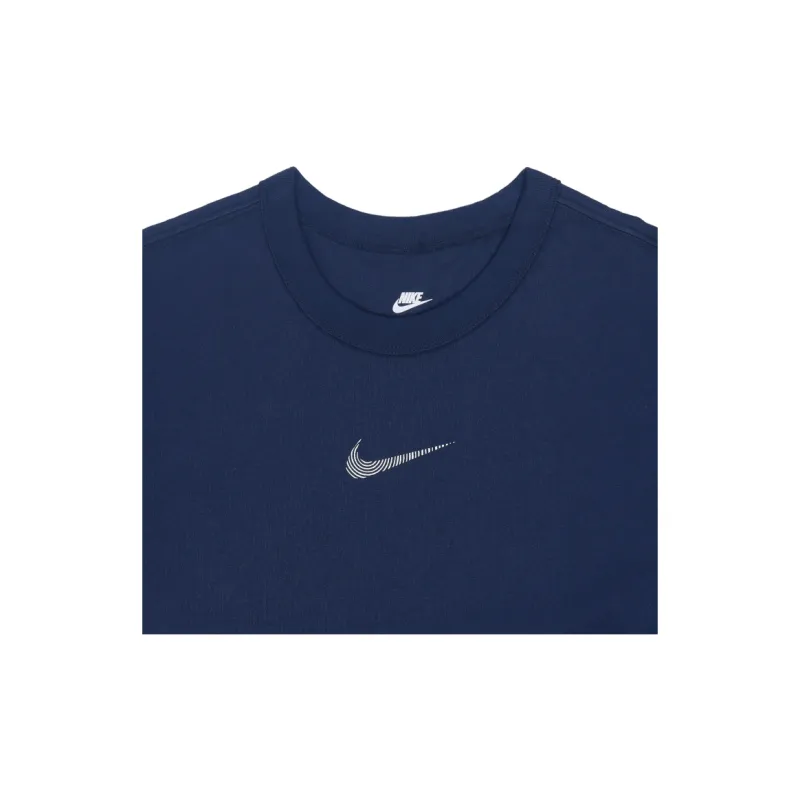Nike T Shirts Men Navy Blue-2