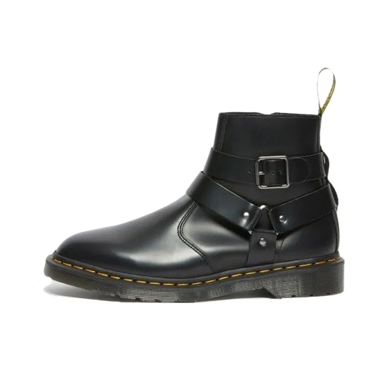 Dr.Martens Jaimes Leather Harness Chelsea Boots 'Black'-0