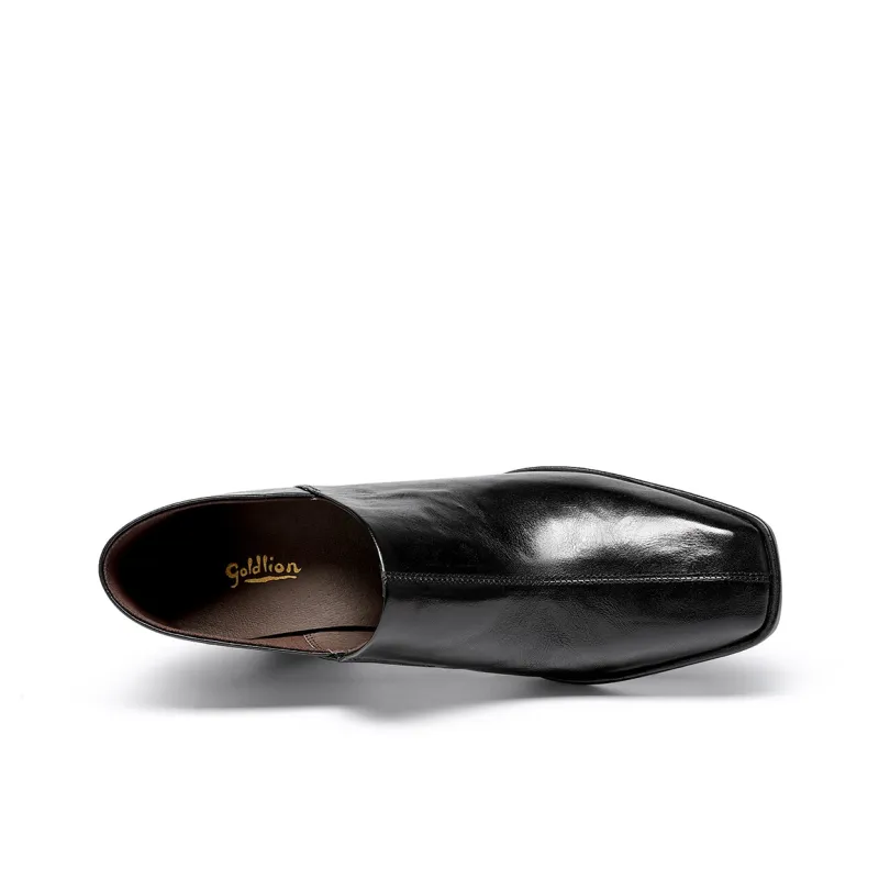 GOLDLION Chunky Heel High Heels 6.5cm Women's Black-2