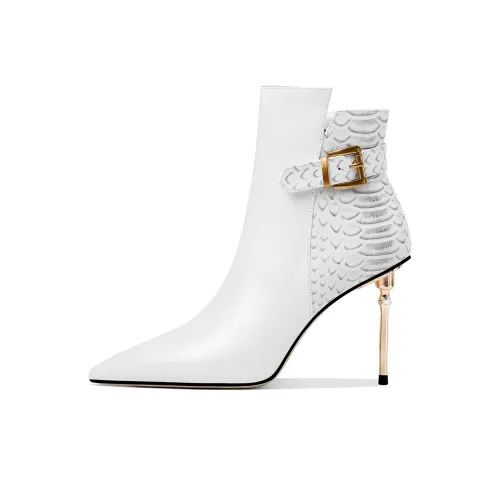 Hoov Ankle Boots Women's Flawless White/Sexy Black