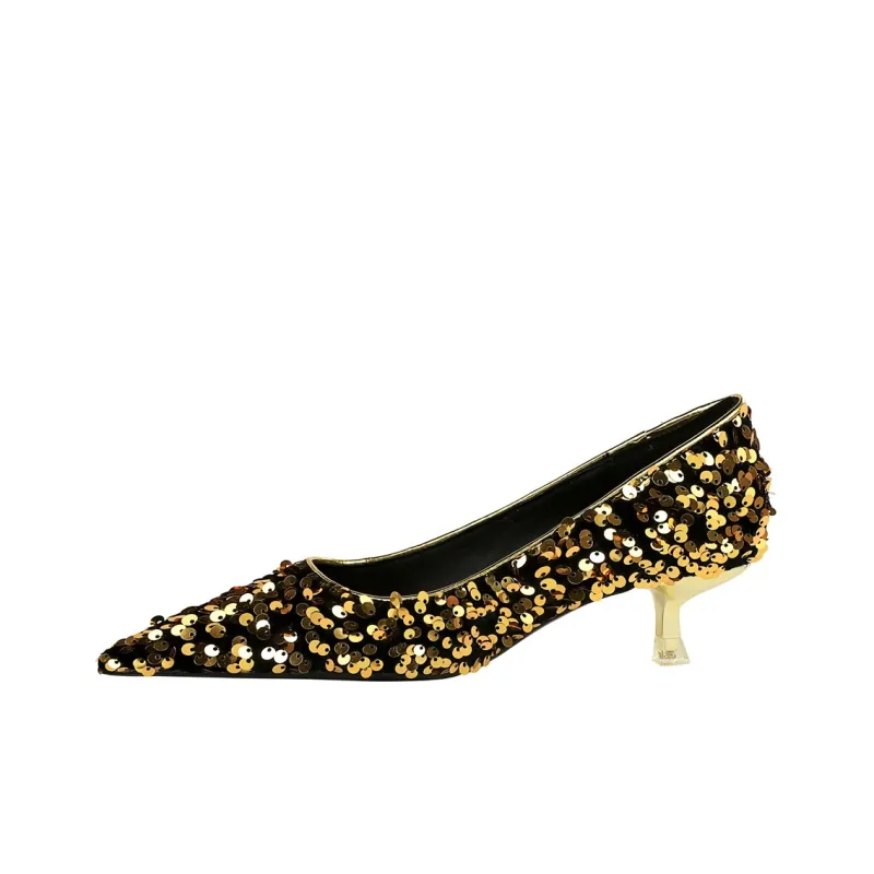 QITUMAUL Slim Heel High Heels 4.5cm Women's-3
