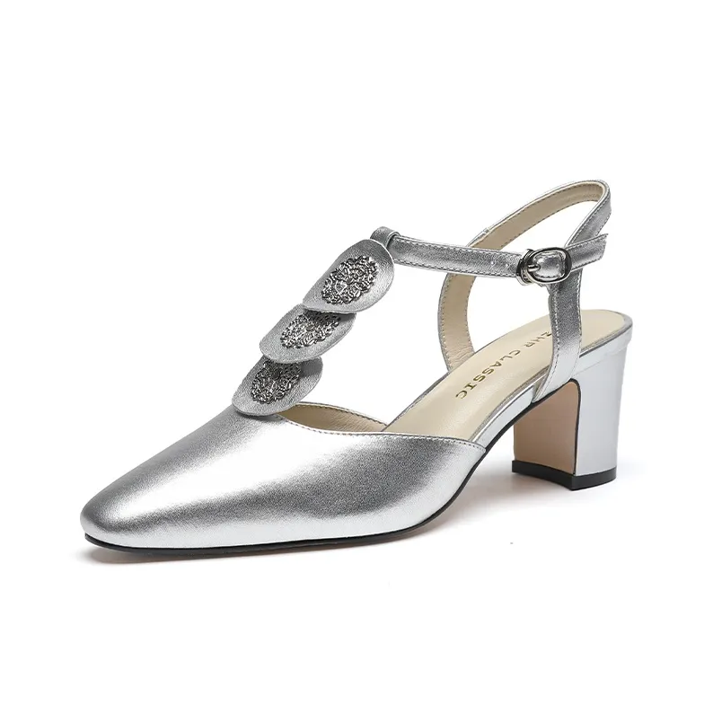 ZHR Chunky Heel High Heels 6cm Women's-1