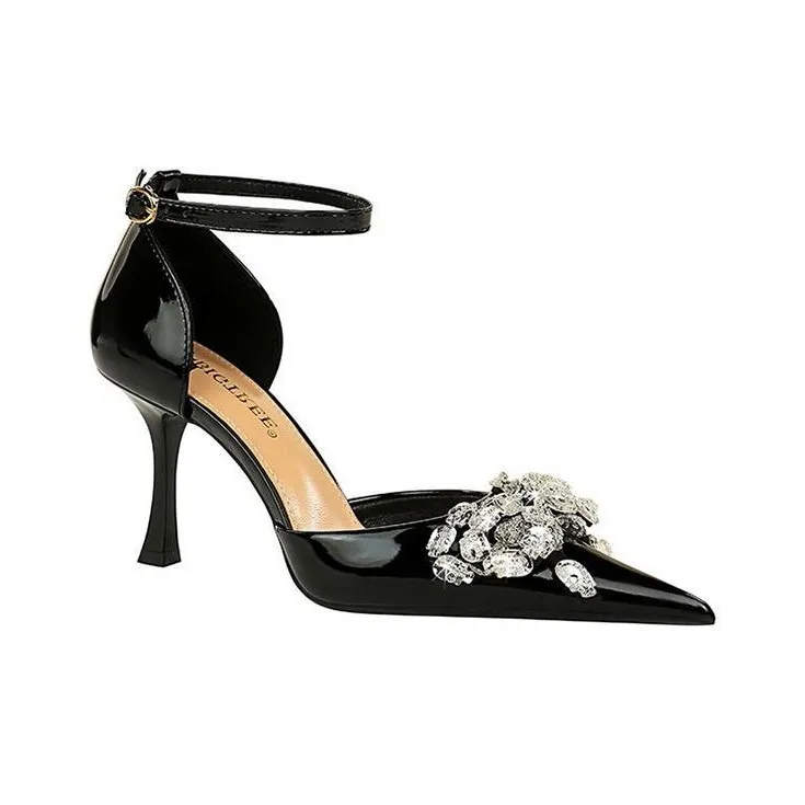 BIGTREE Slim Heel High Heels 8cm Women's-1