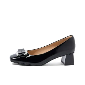 COMELY High Heels Women's Burgundy/Black/Pink Apricot