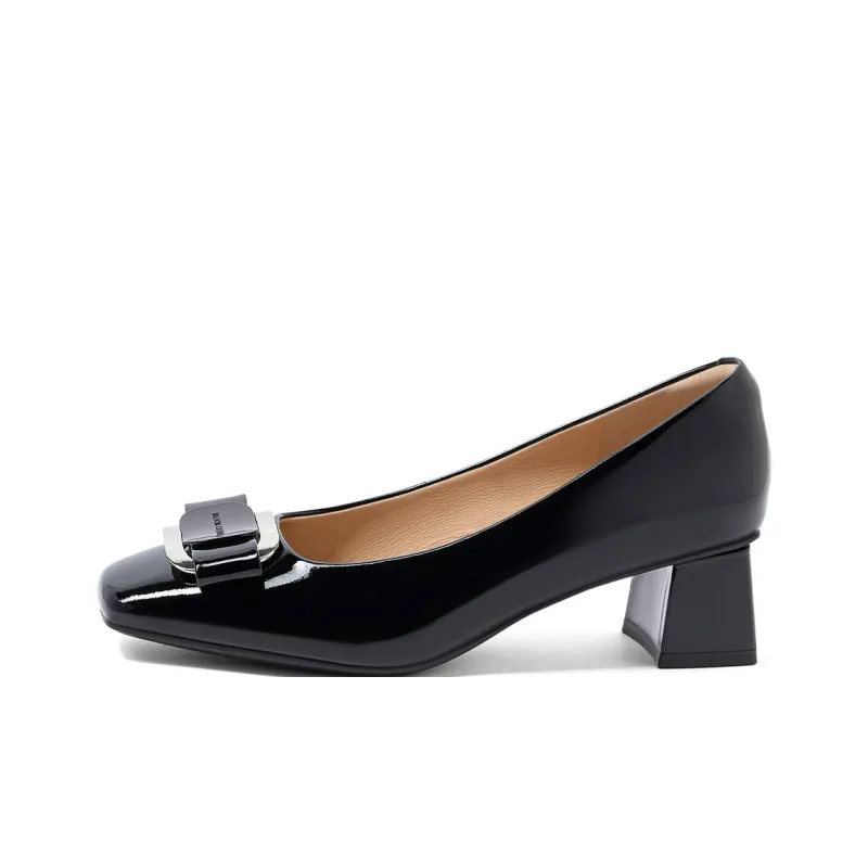 COMELY High Heels Women's Burgundy/Black/Pink Apricot-12