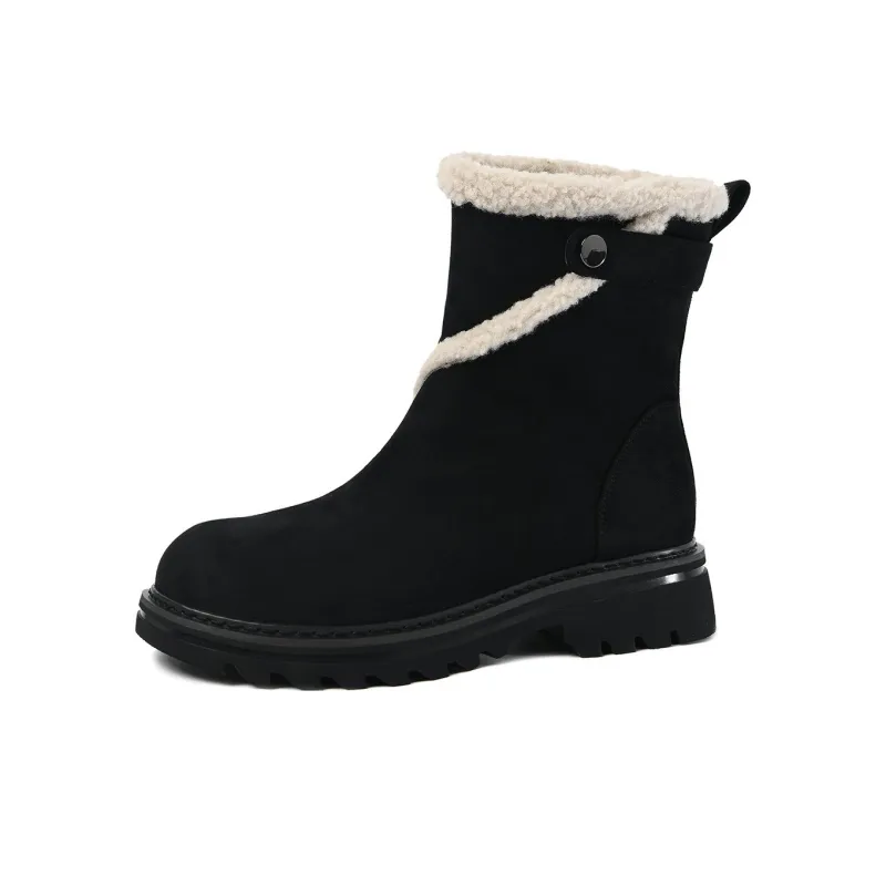 CAMEIDO Thermal Short Snow Boots Women's-5