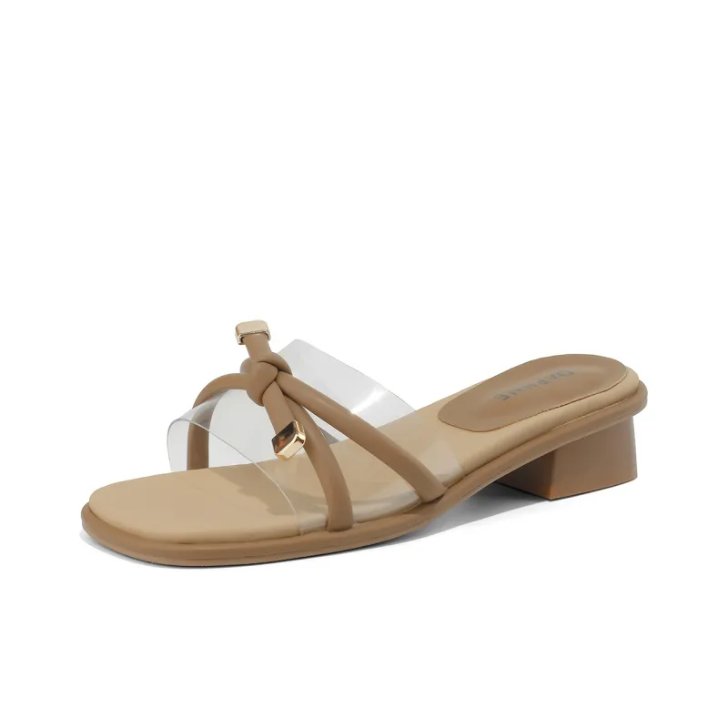 DAPHNE Chunky Heel High Heels 4CM Women's-4