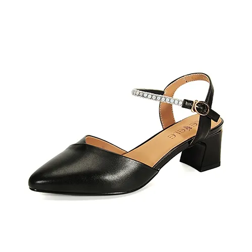 LESELE Chunky Heel High Heels 5.5cm Women's-2