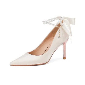 Crelinkxlat French Elegant Elegance Slim Heel High Heels Women's