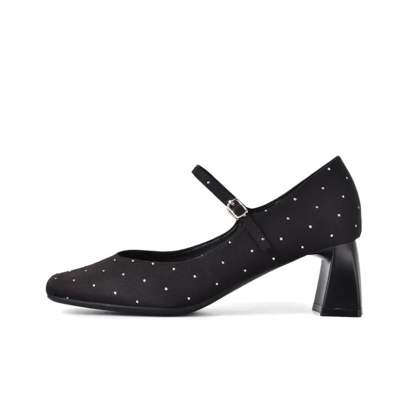 Beijiani Chunky Heel High Heels 6cm Women's-7