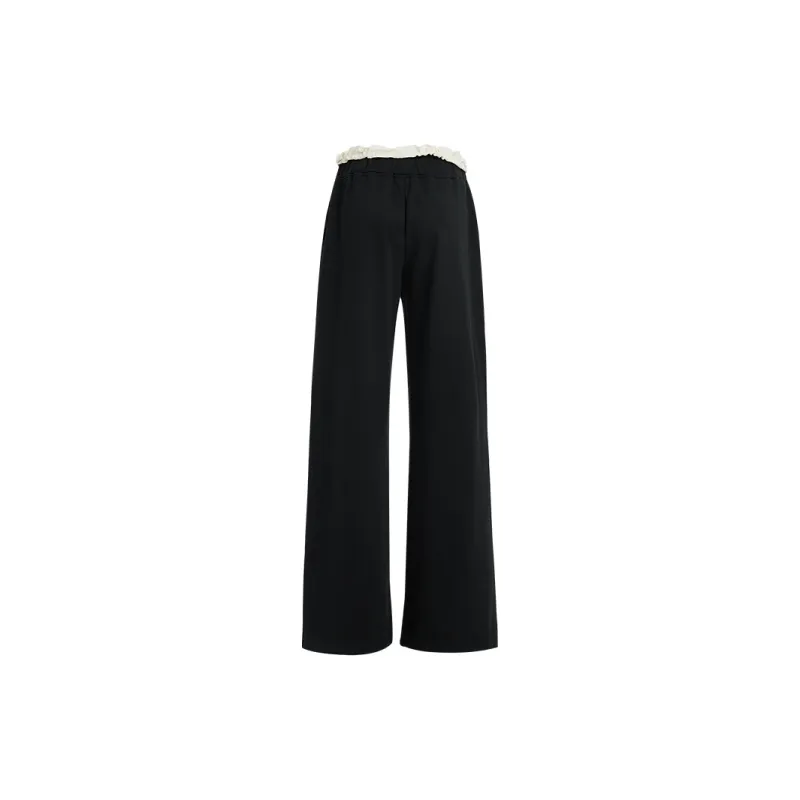 Kazakhstan Casual Pants Women's Black-8