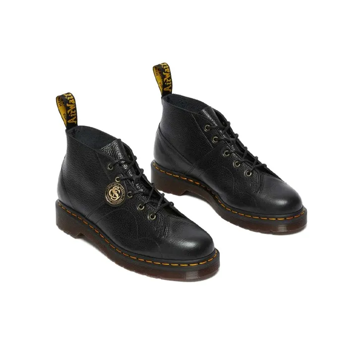 Dr.Martens Church Buckingham Leather Monkey Boots 'Black'-3