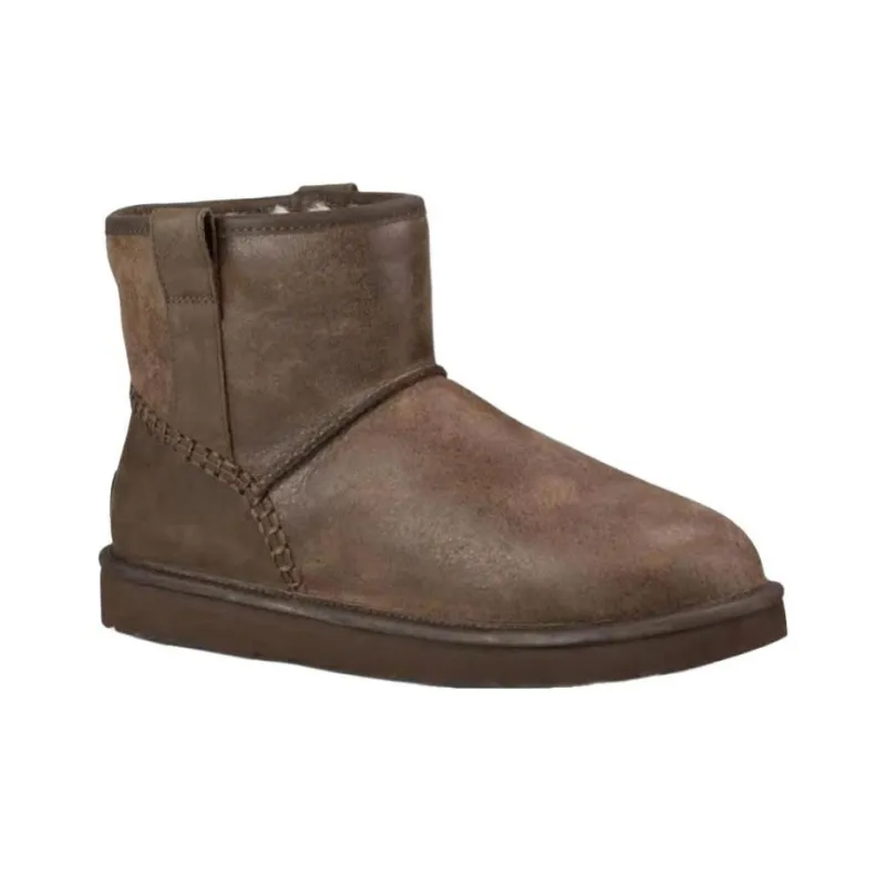 UGG Thermal Short Snow Boots Men's Brown-1