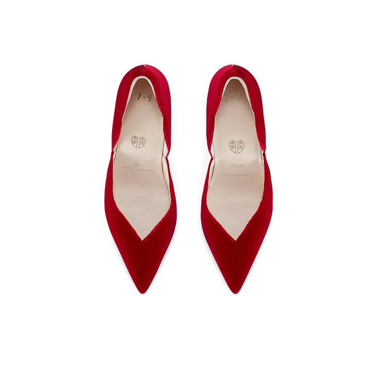 7or9 Peach Blossom Brew High Heels 5cm Women's Red-3