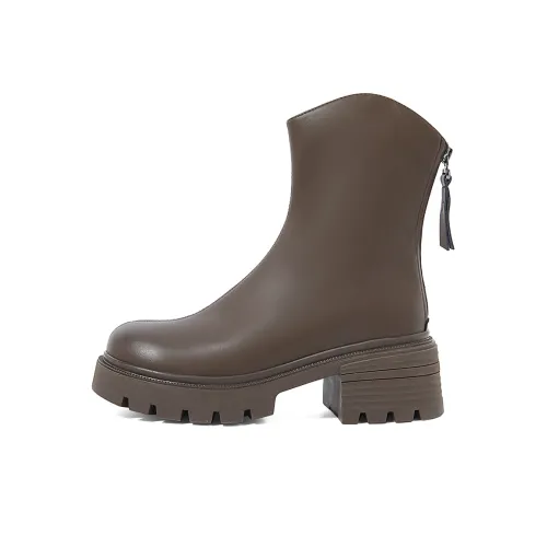 COMELY Ankle Boots Women's Black/Coffee