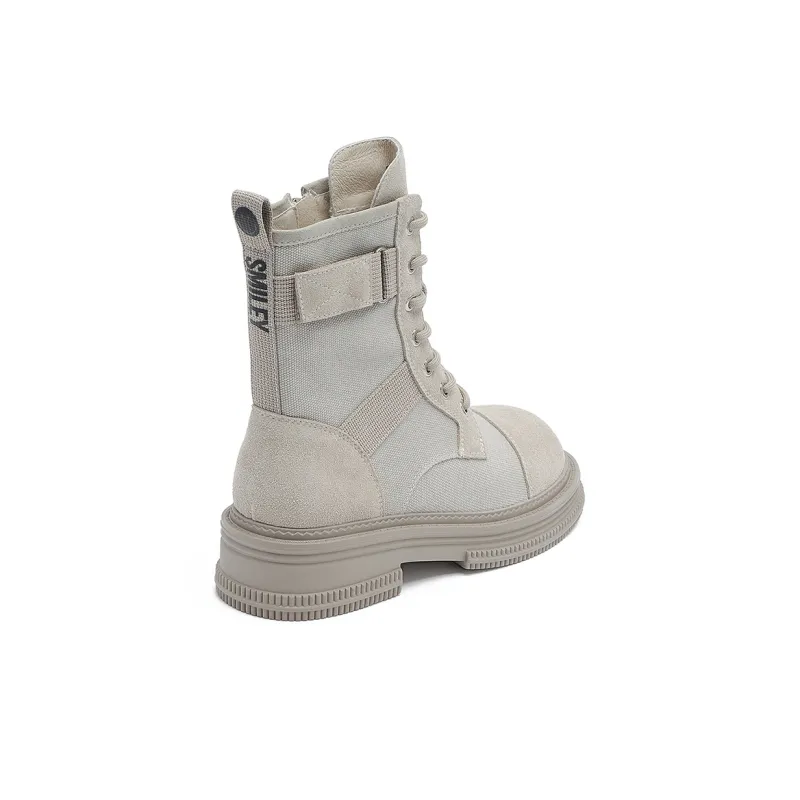 SMILEY Martin Boots Women's Gray-3