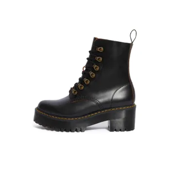 Dr.Martens LEONA Short Martin Boot Women's Black