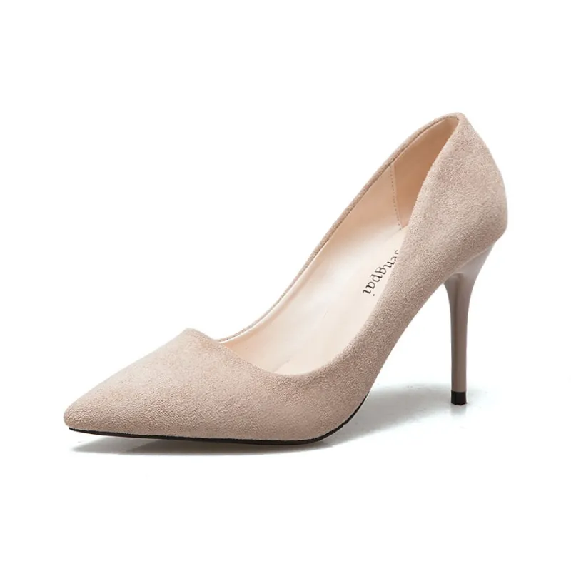 WECKER High Heels Women's Apricot/Black-6