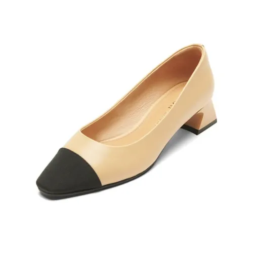 PT'SON Chunky Heel High Heels 4cm Women's