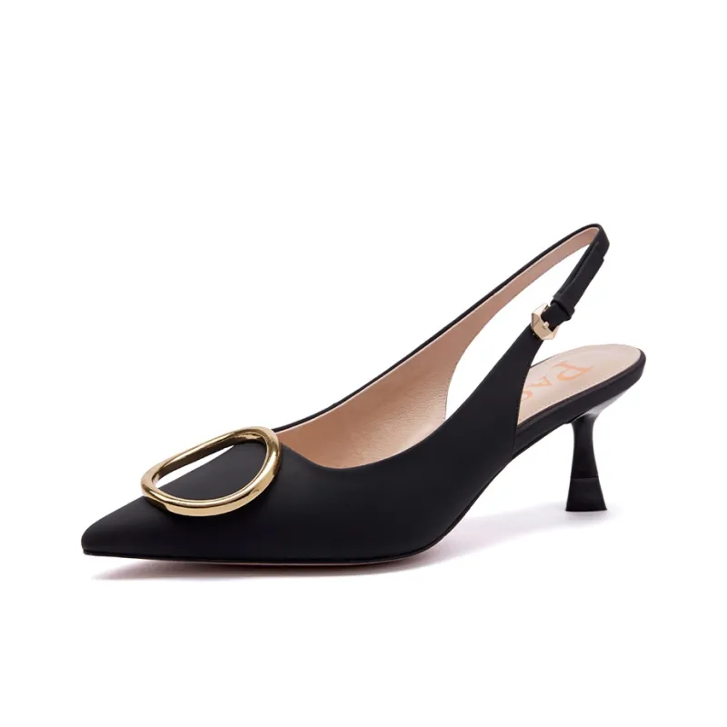 PACO GIL Slim Heel High Heels 6.0cm Women's Black-1