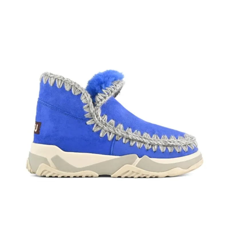 MOU Eskimo Trainer Ankle Boots Women's Blue-1