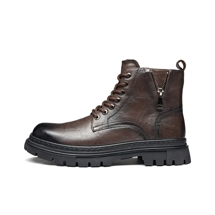 HARSON Martin Boots Men Black-6
