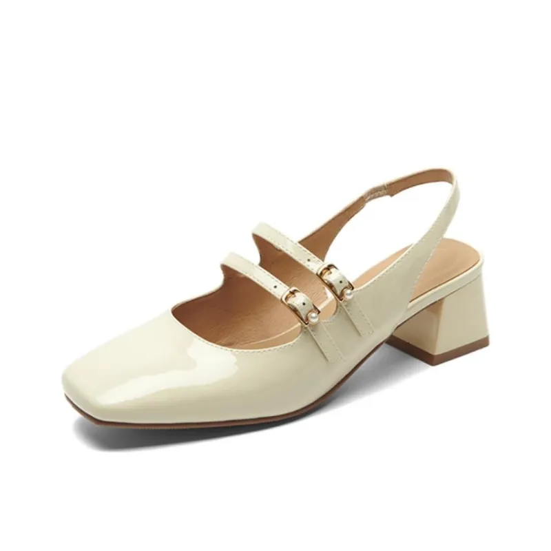 PT'SON Chunky Heel High Heels 4.5 Women's-0
