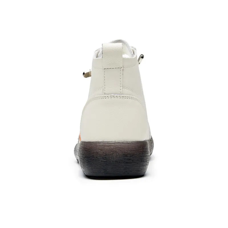 AOKANG Ankle Boots Women's White-10