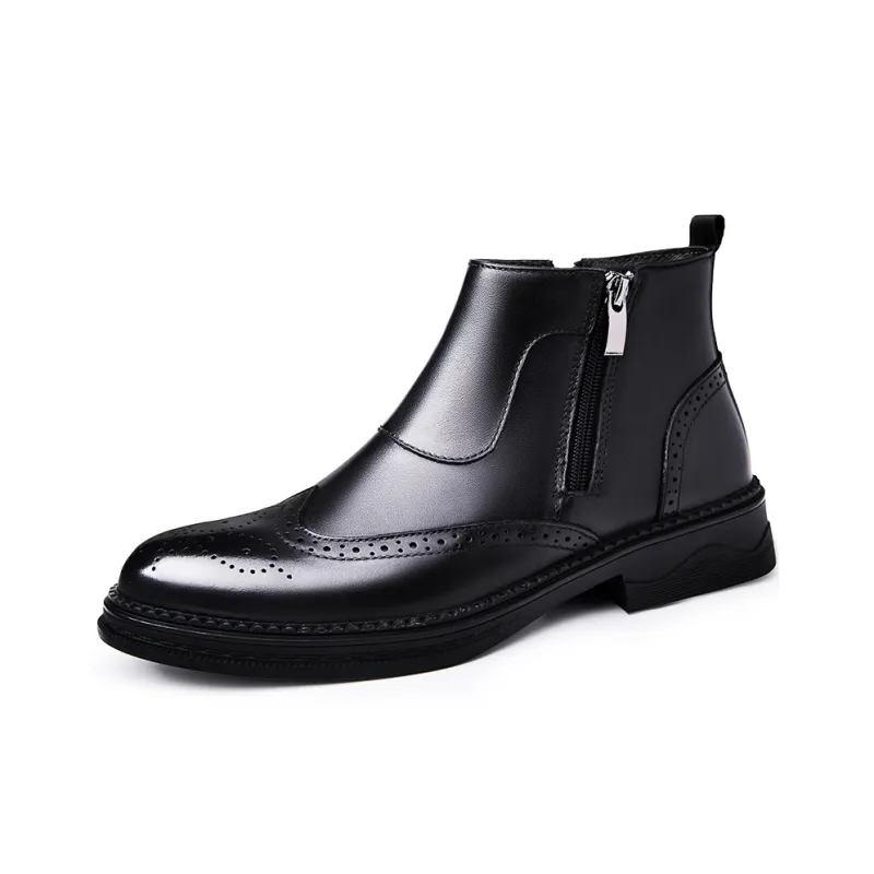 Abango Ankle Boots Men Black-4