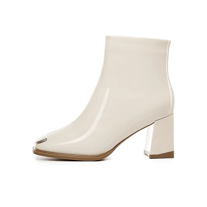 DAPHNE Ankle Boots Women's Black/White-2