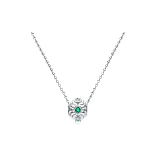OUBI.YABI 925 Sterling Silver With White Gold Plating Zircon Necklaces Women's
