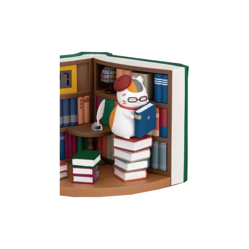 BANPRESTO Natsume's Book Of Friends Nyanko Sensei And Reading Time Chibi Figures-2