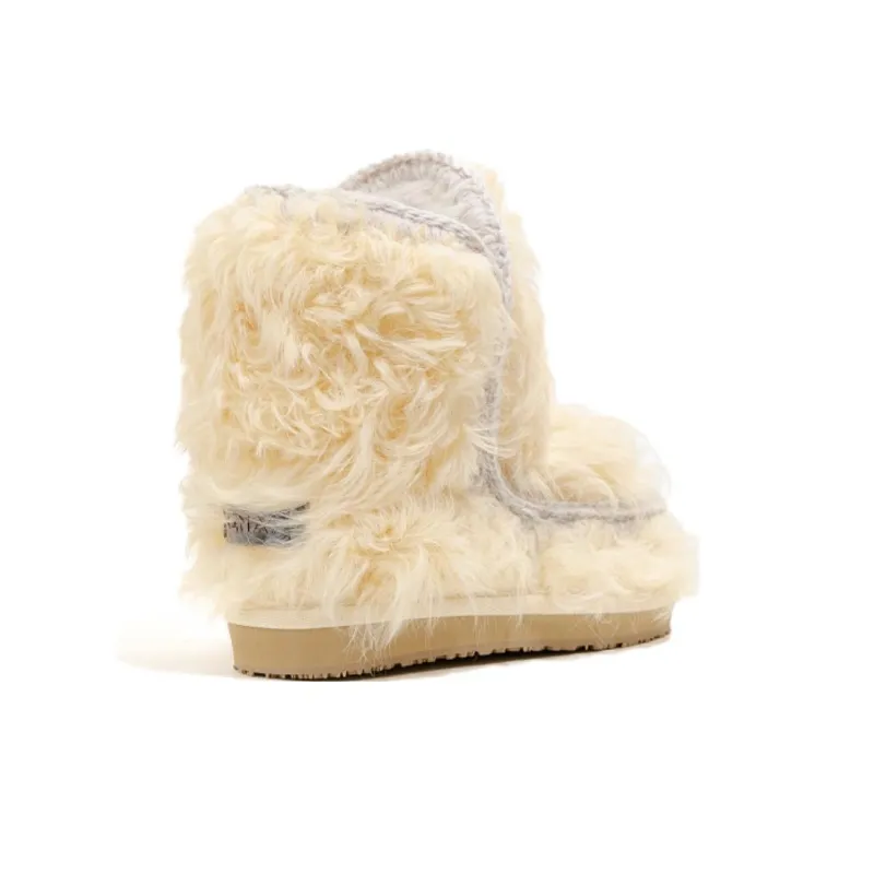 K.D.KENAZ Snow Boots Women's Ivory-3