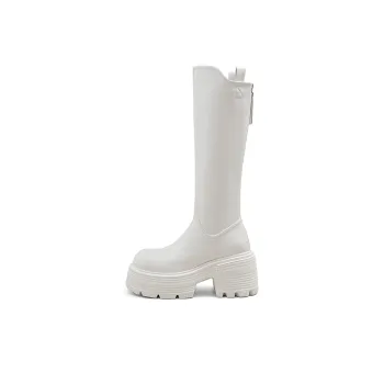A Poinsettia Princess Knee high Boots 9cm Women's