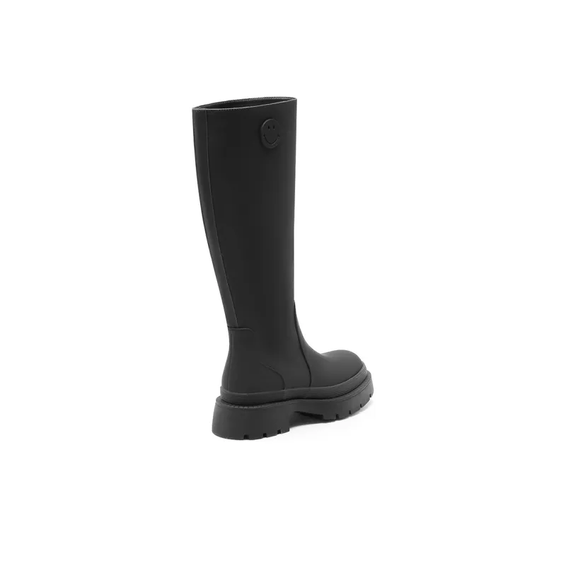 SMILEY Knee-high Boots Women's Black-3