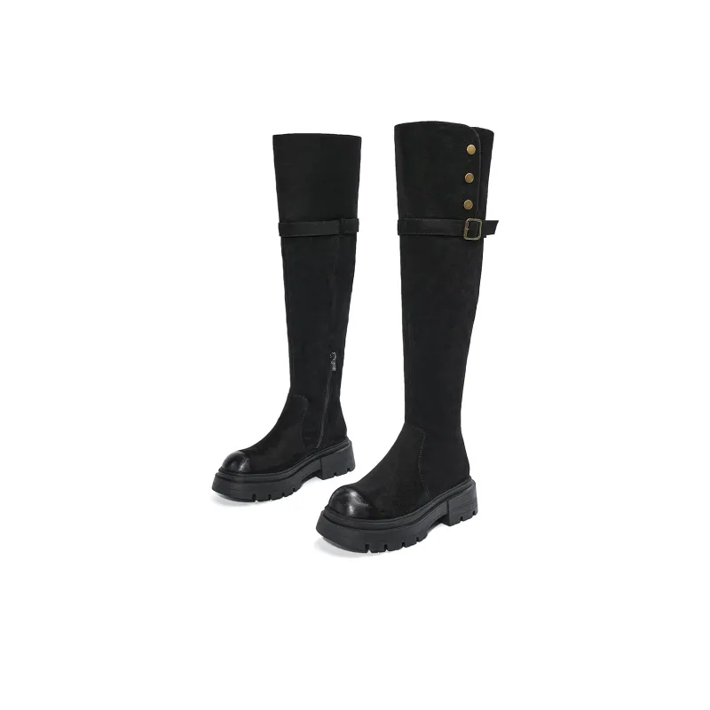 EBLAN Knee-high Boots Women's Umber-22