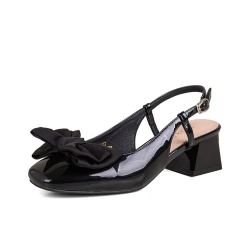 FOXER Block Heel High Heels 5.5cm Women's
