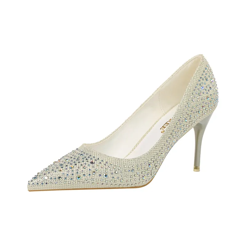 QITUMAUL Slim Heel High Heels Women's-11