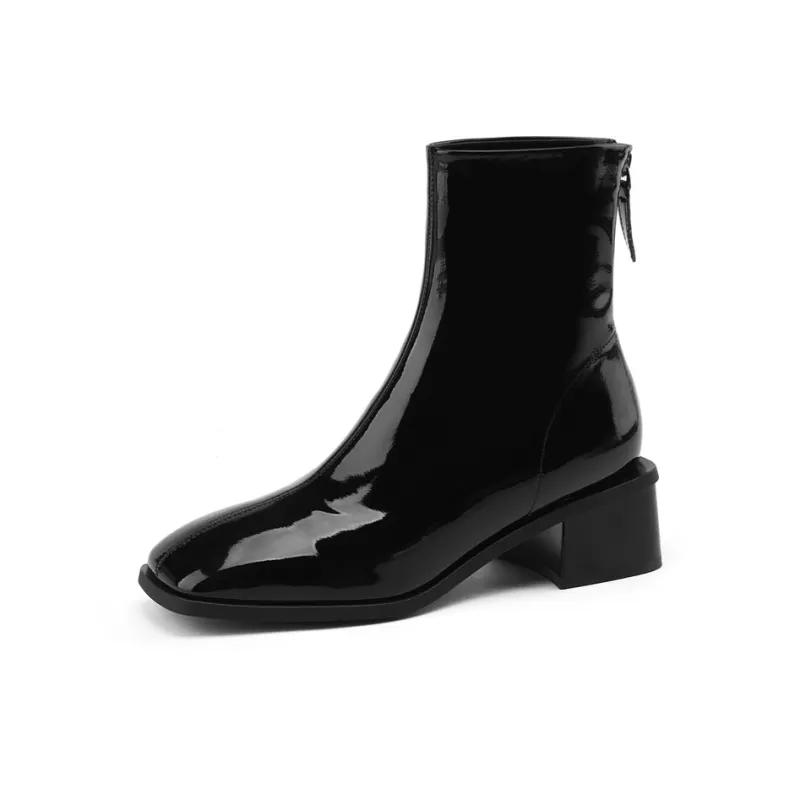 DAPHNE Ankle Boots Women's Black/Beige-1