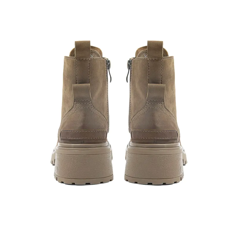 COMELY Martin Boots Women's Black/Khaki-4