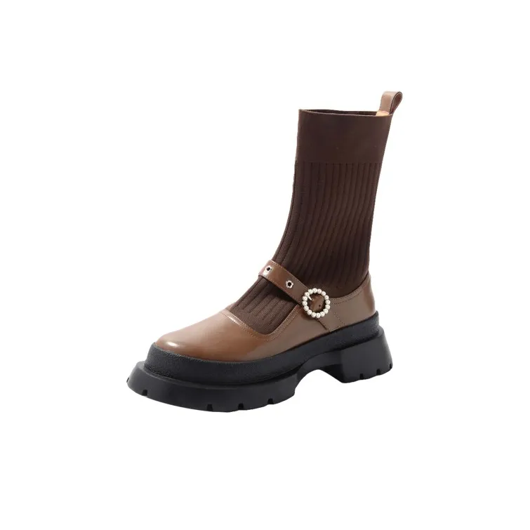 STEVE MADDEN Ankle Boots Women's Black/Brown-5