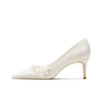 ROSE CASTLE Slim Heel High Heels 6.5cm Women's White