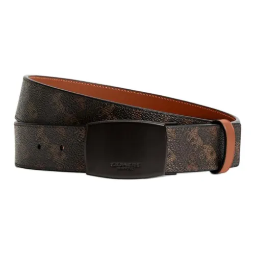VERSACE JEANS COUTURE Chain Buckle Vintage Trimmable Leather Belts Mens Width 3.5cm