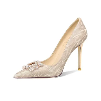 Holy Rose Slim Heel High Heels Women's Champagne Gold